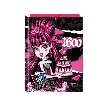 Farde chemise à 3 rabats folio Monster High SAFTA - Produit neuf -