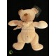 Doudou peluche pantin ours marron motif croix NICOTOY