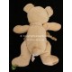 Doudou peluche pantin ours marron motif croix NICOTOY