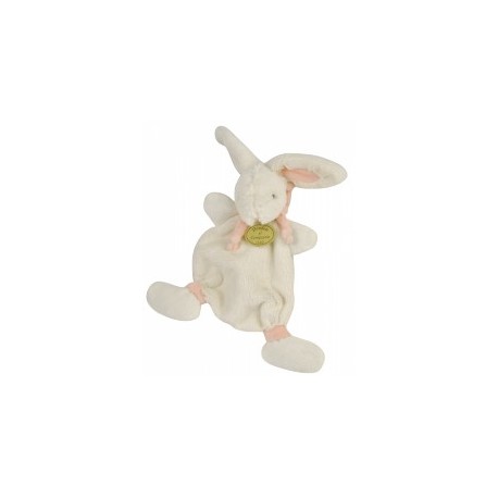 Doudou lapin blanc rose les bonbons DC2122 DOUDOU ET COMPAGNIE 