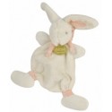 Doudou lapin blanc rose les bonbons DC2122 DOUDOU ET COMPAGNIE