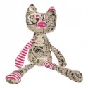 Doudou pantin Bobine le chat des Bric à brac rose 40 cm HO2025 HISTOIRE D'OURS