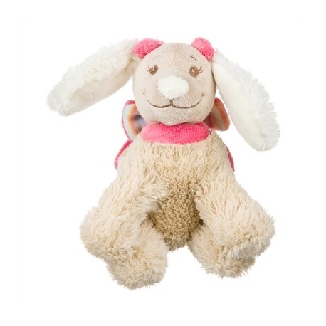 Doudou peluche chien Scuba écru 13 cm NOUKIES