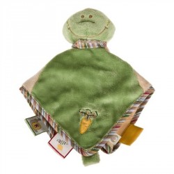 Noukie's doudou tortue Aldo vert crème 28 cm