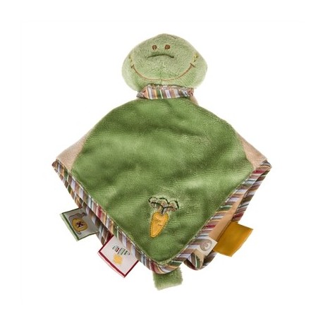 Doudou tortue Aldo vert crème 28 cm NOUKIES