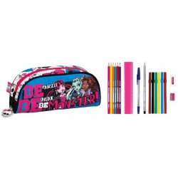 Trousse scolaire garnie 17 pièces MONSTER HIGH