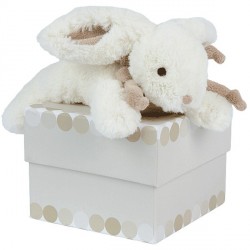 Doudou peluche lapin taupe PM les bonbons DC1240 DOUDOU ET COMPAGNIE 