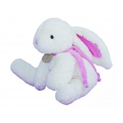 Doudou peluche lapin rose GM les bonbons Doudou et compagnie - NEUF -