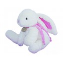 Doudou peluche lapin rose GM les bonbons Doudou et compagnie - NEUF -