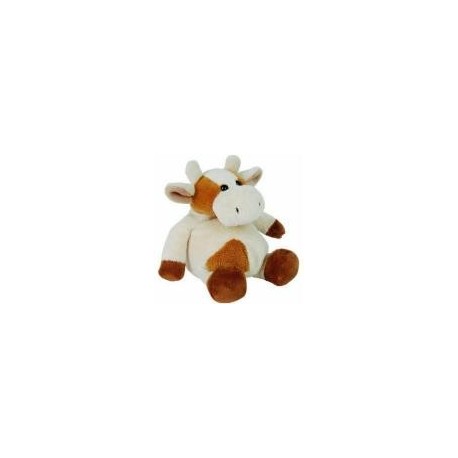 Doudou peluche vache PM 14 cm écru marron HISTOIRE D'OURS