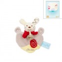 Baby Nat' petit doudou lapin gris 15 cm en coffret cadeau BN216