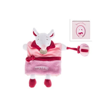 Doudou marionnette souris graine de doudou DC2191 DOUDOU ET COMPAGNIE