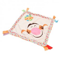  Doudou plat carré Tigrou good morning imprimé fleur DISNEY BABY NICOTOY