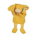 Baby Nat'doudou lapin jaune marionnette les Doubambins