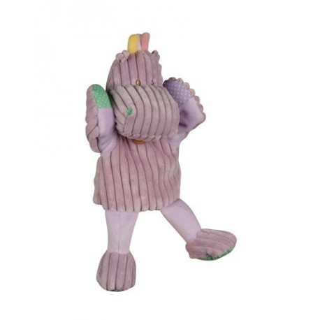 Doudou hippopotame parme marionnette les Doubambins BABYNAT