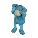 Doudou chien bleu turquoise marionnette les Doubambins BABYNAT