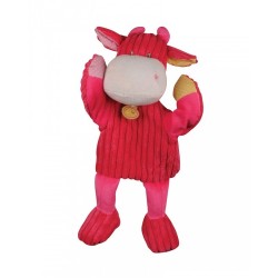 Baby Nat ' doudou vache rose marionnette les Doubambins