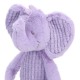 Doudou peluche pantin éléphant longues jambes violet 40 cm NICOTOY