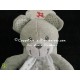 Doudou ours mon ange plat triangle gris blanc bleu étoiles NICOTOY