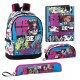 Set pack 4 pièces écoliers fournitures scolaires MONSTER HIGH