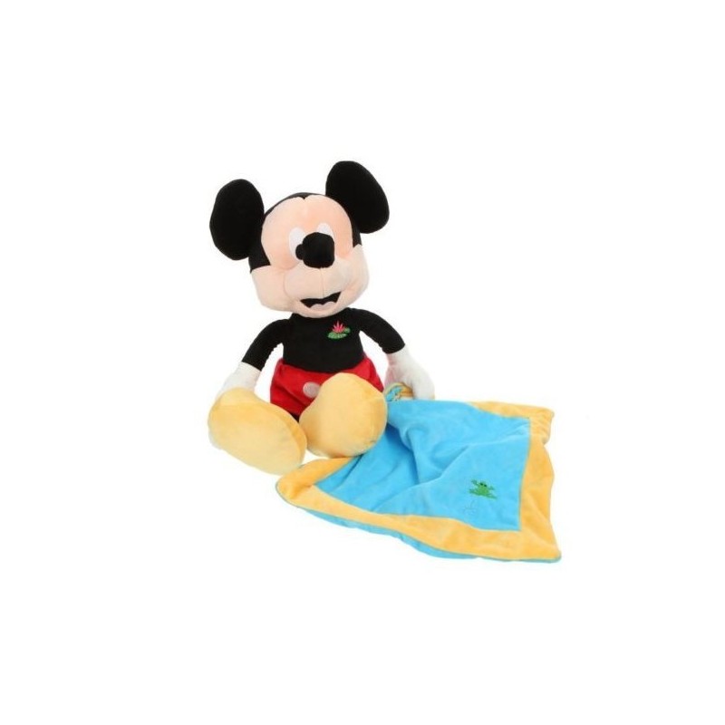 Peluche Mickey avec mouchoir 40 cm DISNEY