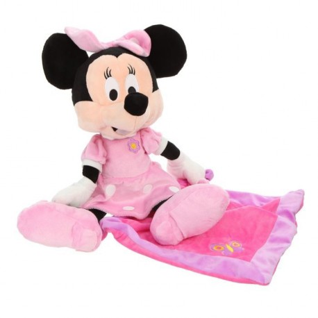 Peluche Minnie avec mouchoir 40 cm DISNEY