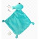 Doudou poisson mouchoir bleu turquoise gris rayé imprimé poissons Let's sail away MOTS D'ENFANTS