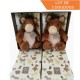 Lot de 2 Doudou pantin ferme cheval marron HO2193 HISTOIRE D'OURS