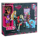 MONSTER HIGH Cafet Coffee House Café avec poupée Clawdeen Wolf