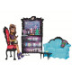 MONSTER HIGH Cafet Coffee House Café avec poupée Clawdeen Wolf