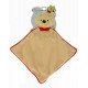 Doudou Winnie 3D tête tricot sur losange jaune DISNEY NICOTOY