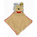 Doudou Winnie 3D tête tricot sur losange jaune DISNEY NICOTOY