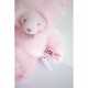 Doudou et compagnie Doudou avec mouchoir "Trop Mimi" Ours - rose