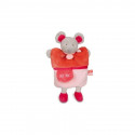 Doudou et compagnie marionnette souris Plic ploc "Petit secret" - rose - 25 cm