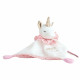 Doudou et Compagnie - Collection "Lucie La Licorne" - Doudou Rose et Or