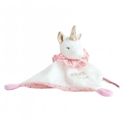 Doudou et Compagnie - Collection "Lucie La Licorne" - Doudou Rose et Or