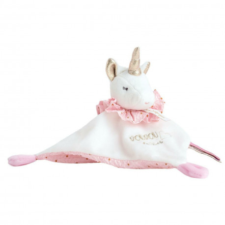 Doudou et Compagnie - Collection "Lucie La Licorne" - Doudou Rose et Or