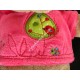 Doudou souris peluche copain des bois capuche rose motif oiseau NICOTOY - NEUF -  ﻿