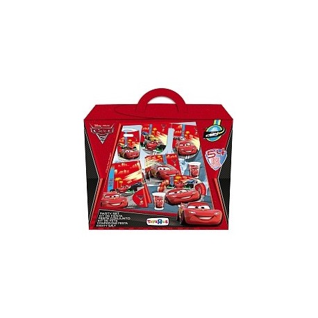 Party set vaisselle carton 54 pièces CARS 2 DISNEY PIXAR - NEUF -