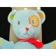 Doudou peluche pantin chien ours bleu cocard NICOTOY - NEUF -